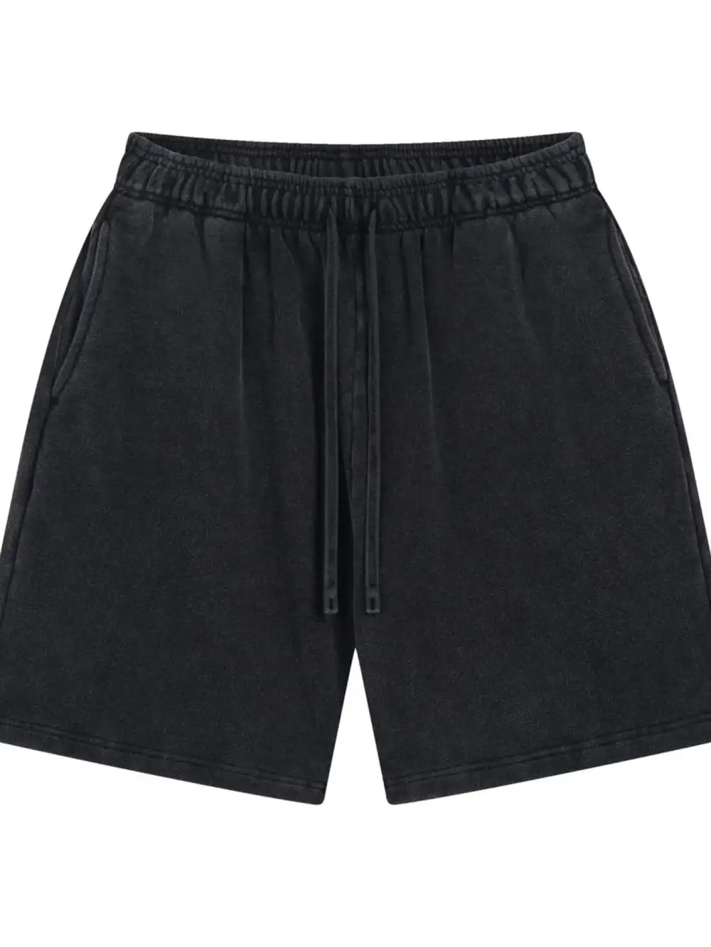 Drawstring Cotton Blend Easy Waist Casual Shorts