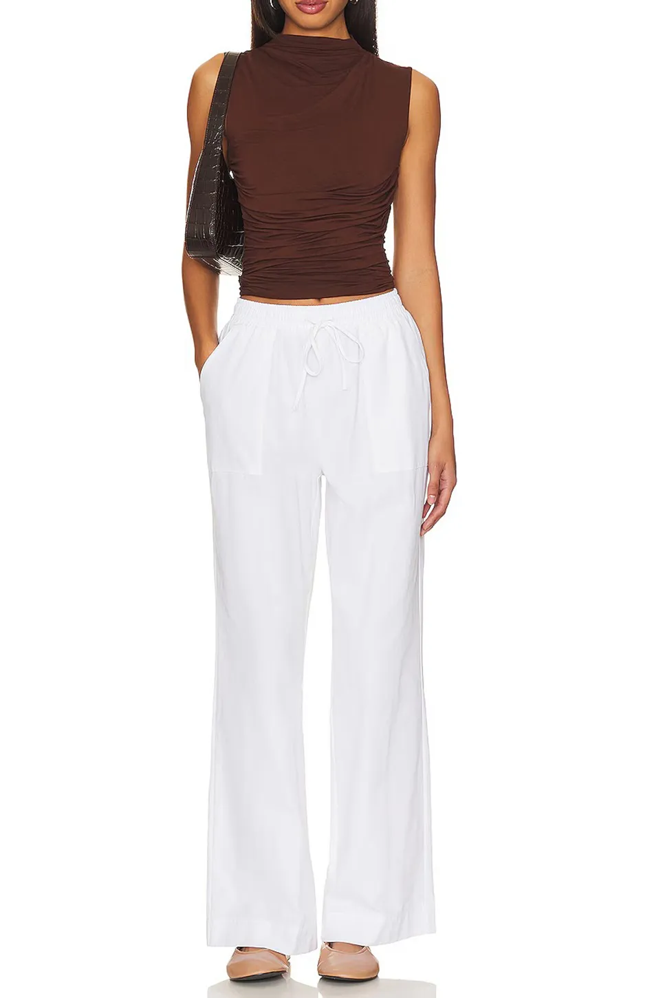 White Cargo Pant