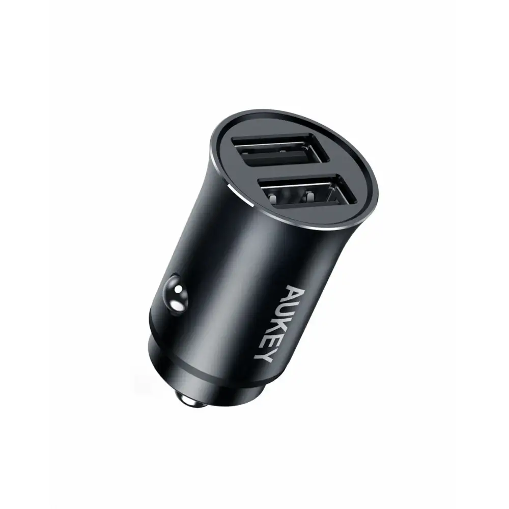 AUKEY Dual USB-A Metal Car Charger - 24W