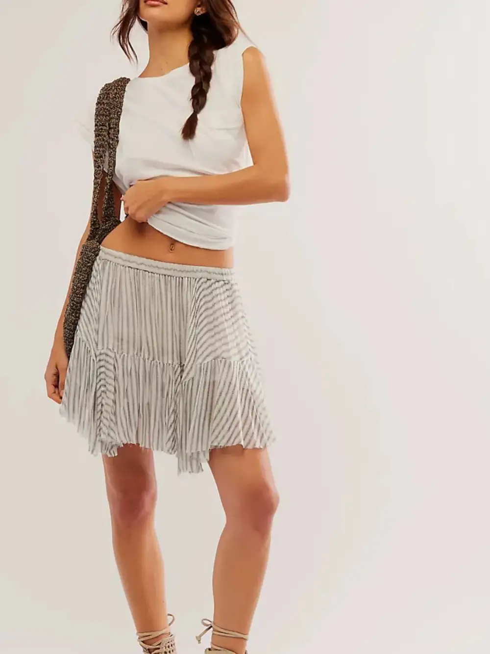 Floral Print Mini Skirt