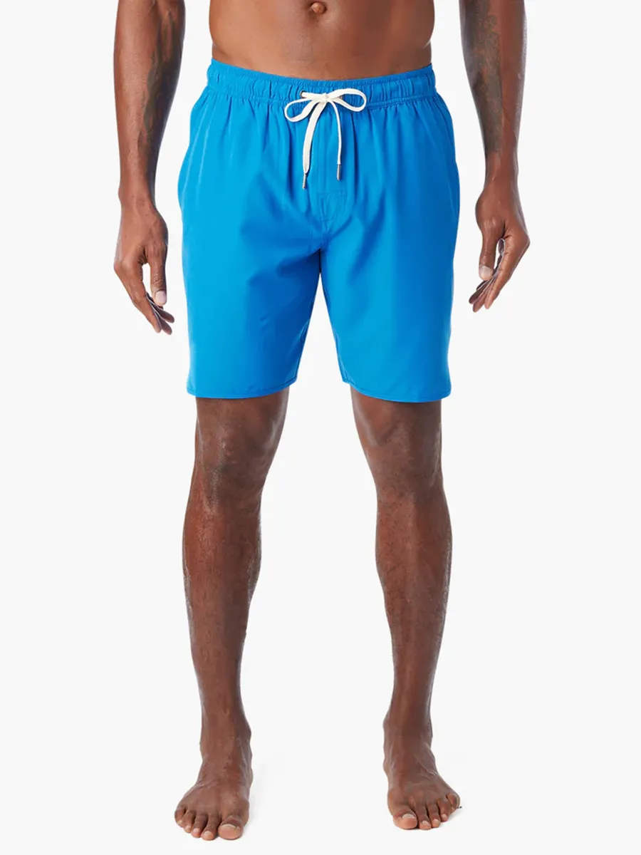 Men's solid color beach shorts