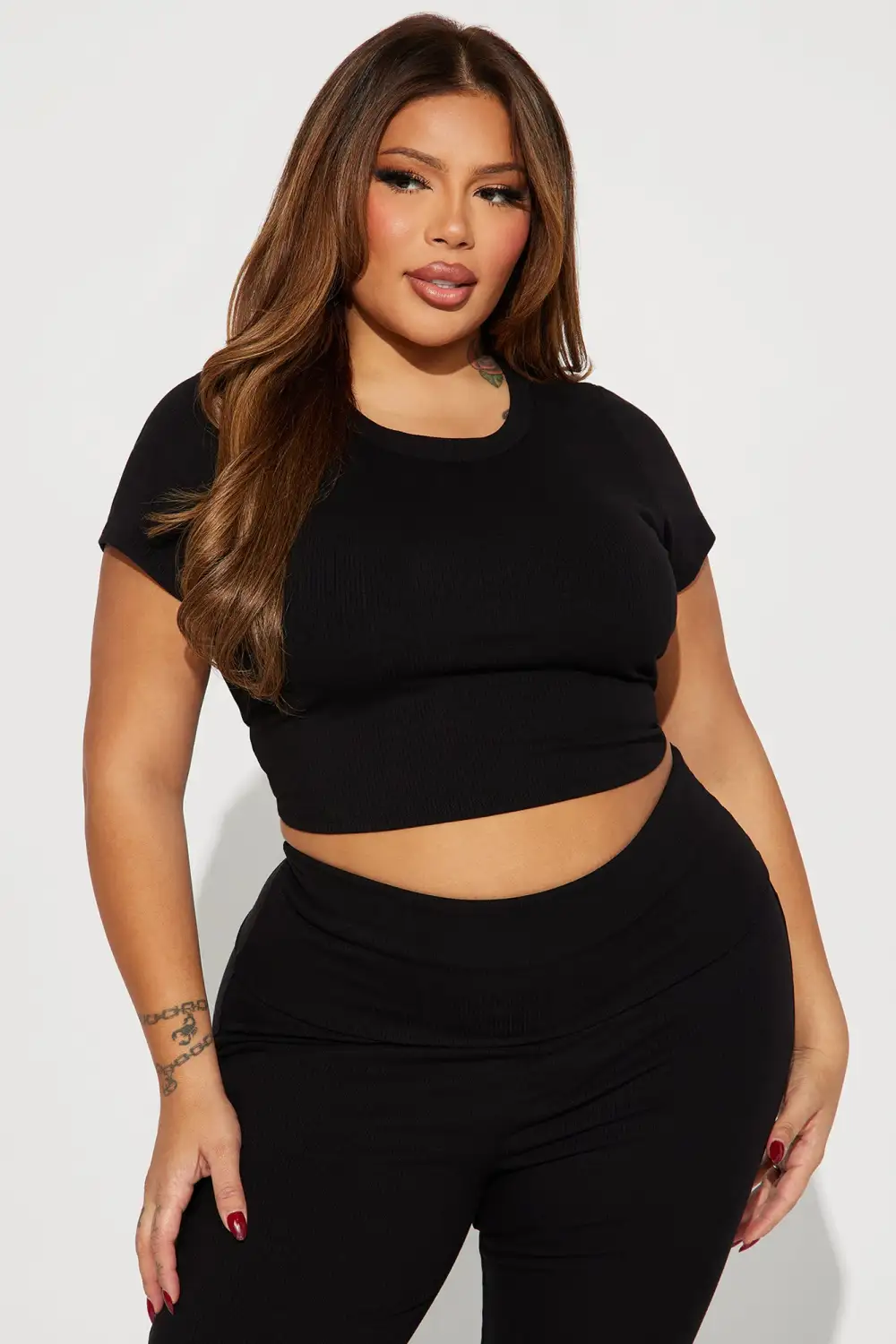 Tamara Snatched Pant Set - Black