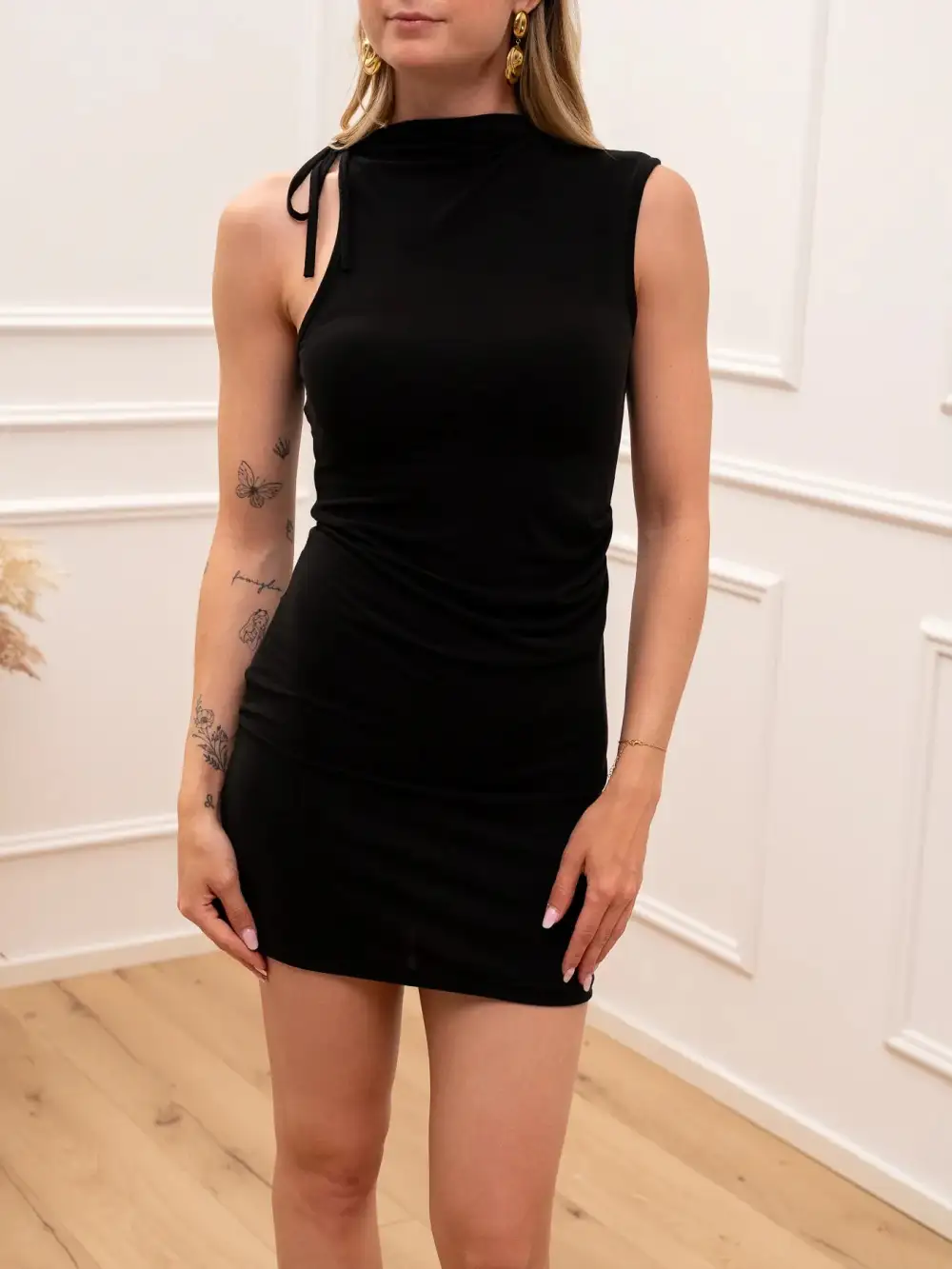Mini Ruched Jersey Dress