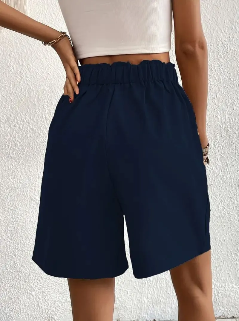 High Waisted Pleated Shorts