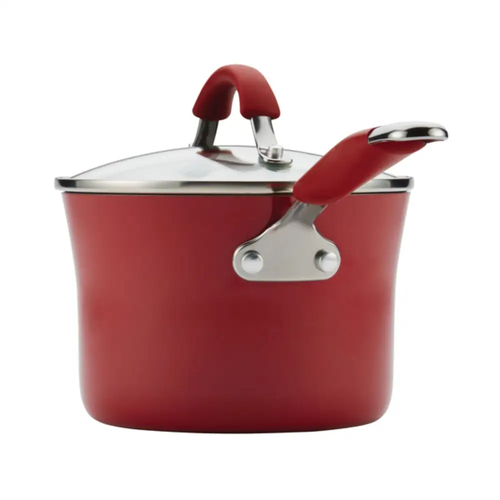 (Store Closing Sale) 10 Piece Red Porcelain Enamel Cookware Set