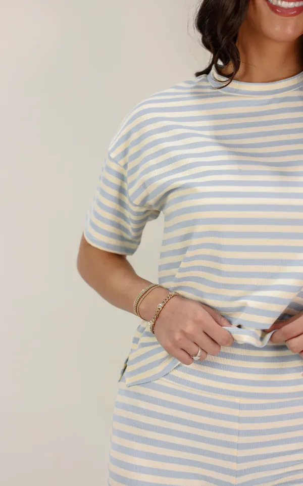 Layered Ribbed Pants Set