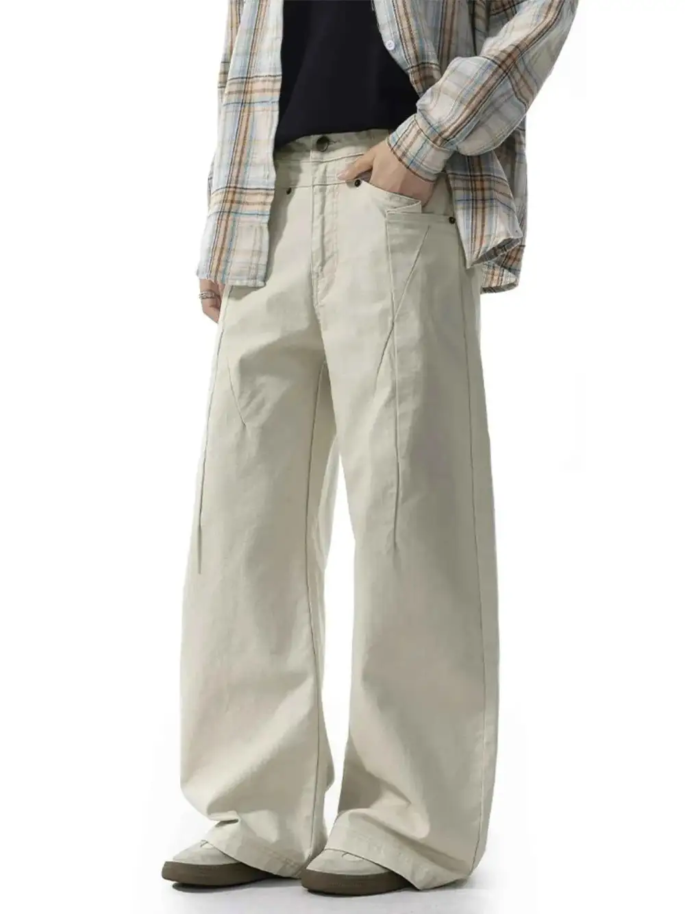 Wide Leg Relaxed Fit Casual Pants