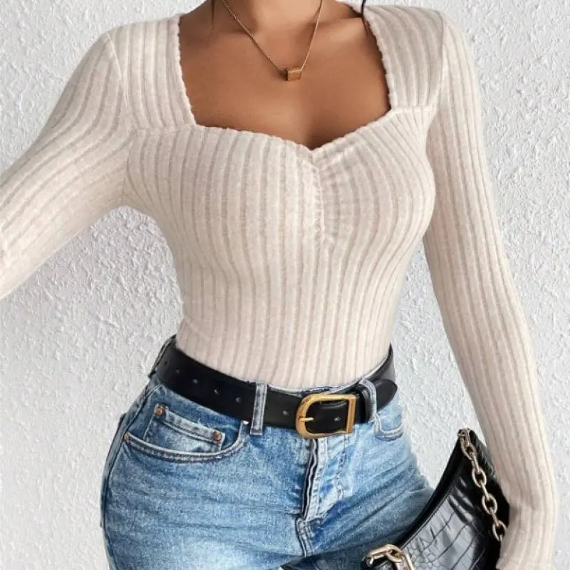 Premium Knitted Slim Fit Long Sleeve Tee