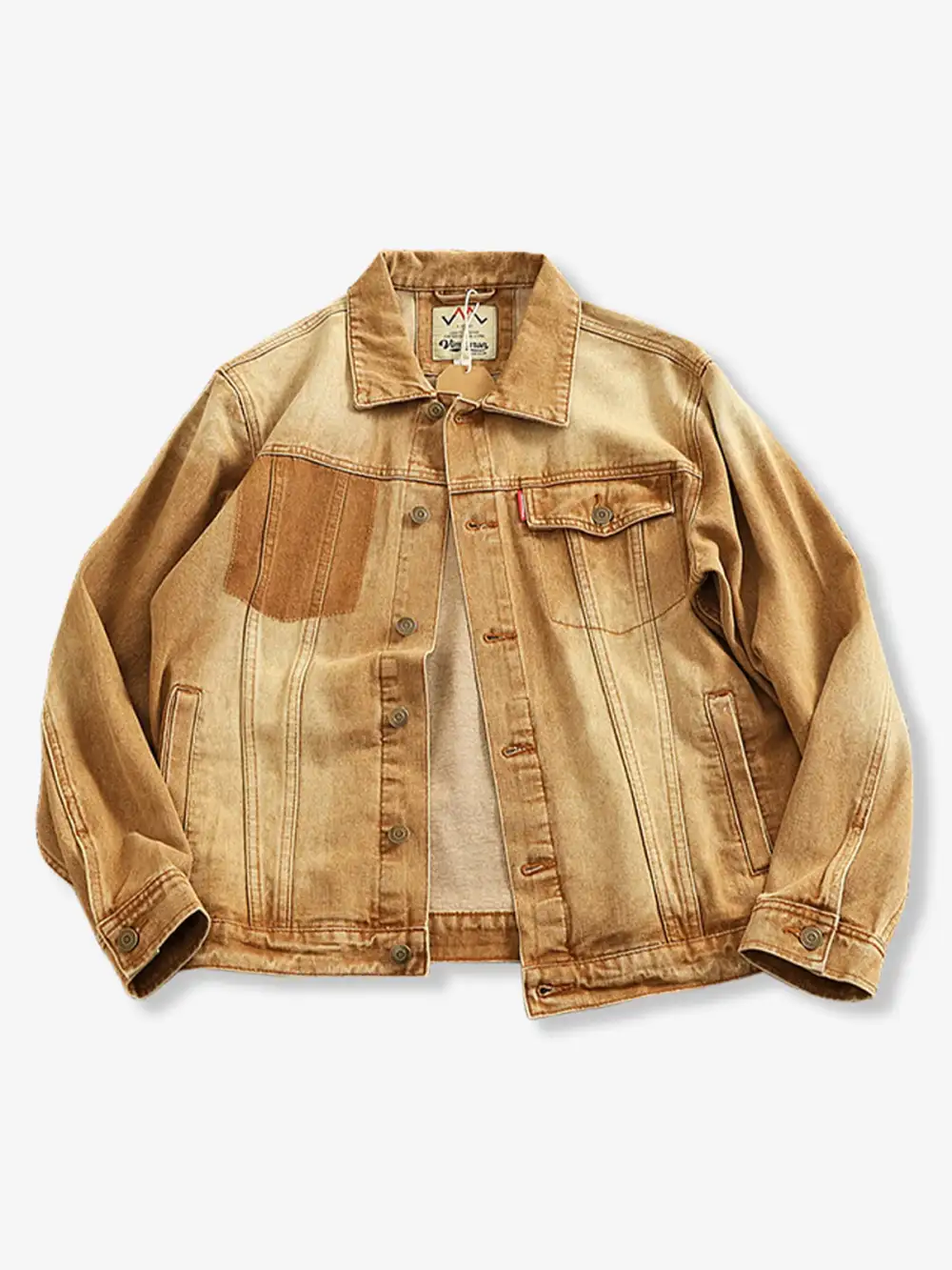 Men's Denim Button Front Trucker Jacket