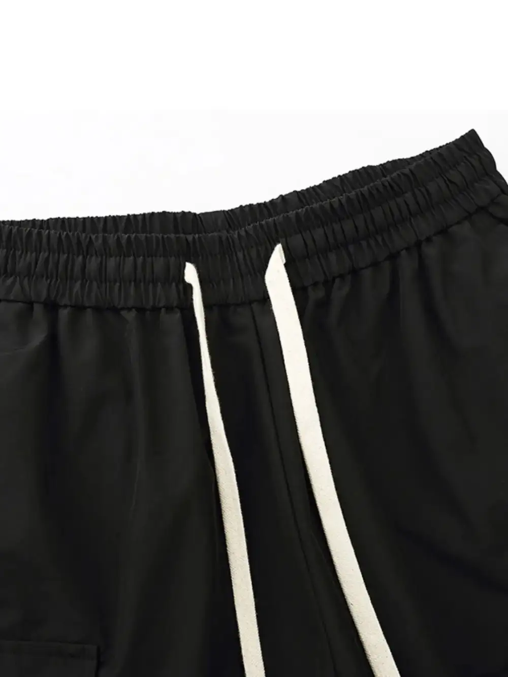 Modern Drawstring Utility Cotton Blend Casual Shorts