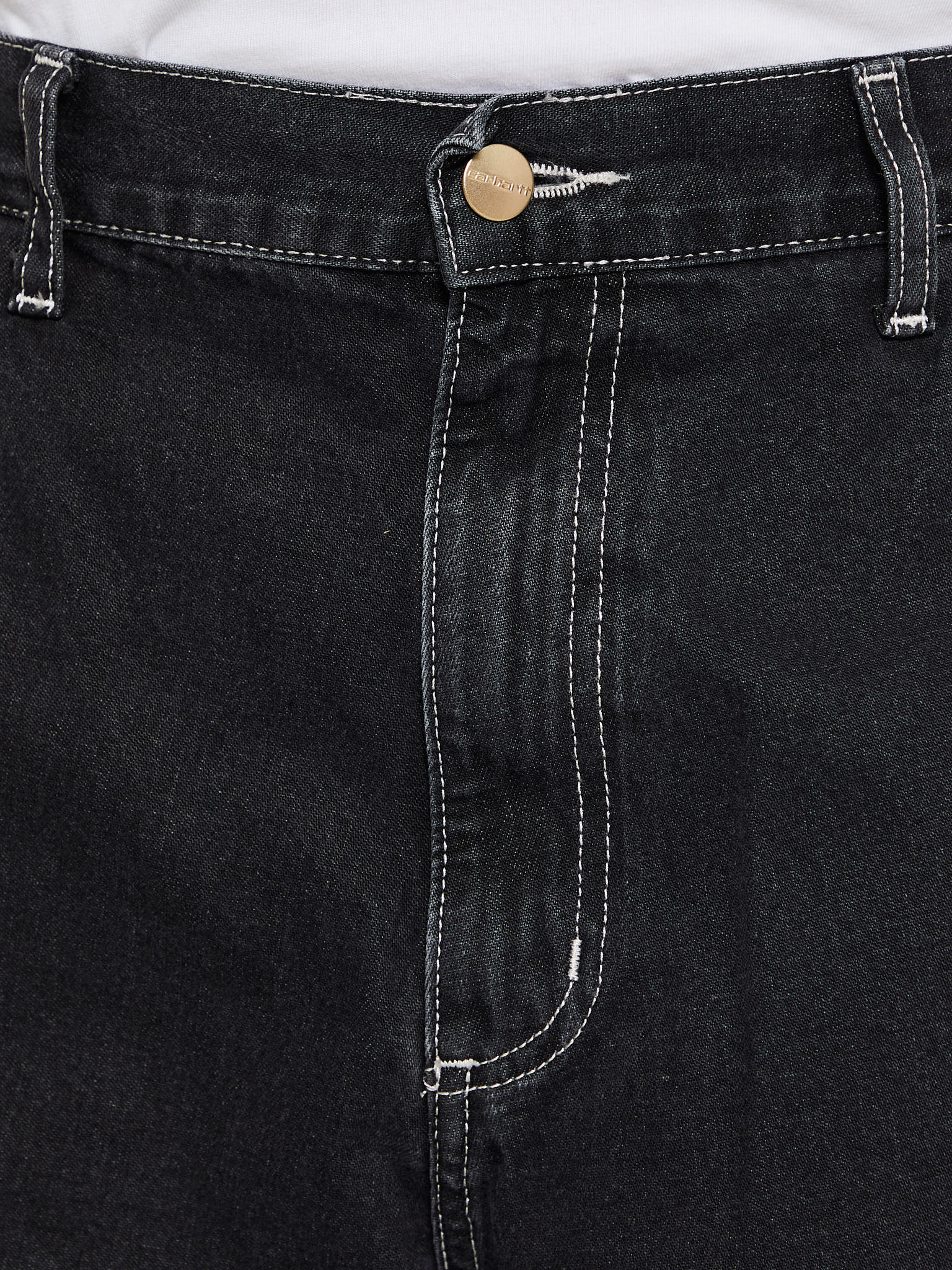 Simple Pants in Black Stone Washed