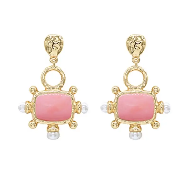 Square Pearl Earri Earrings