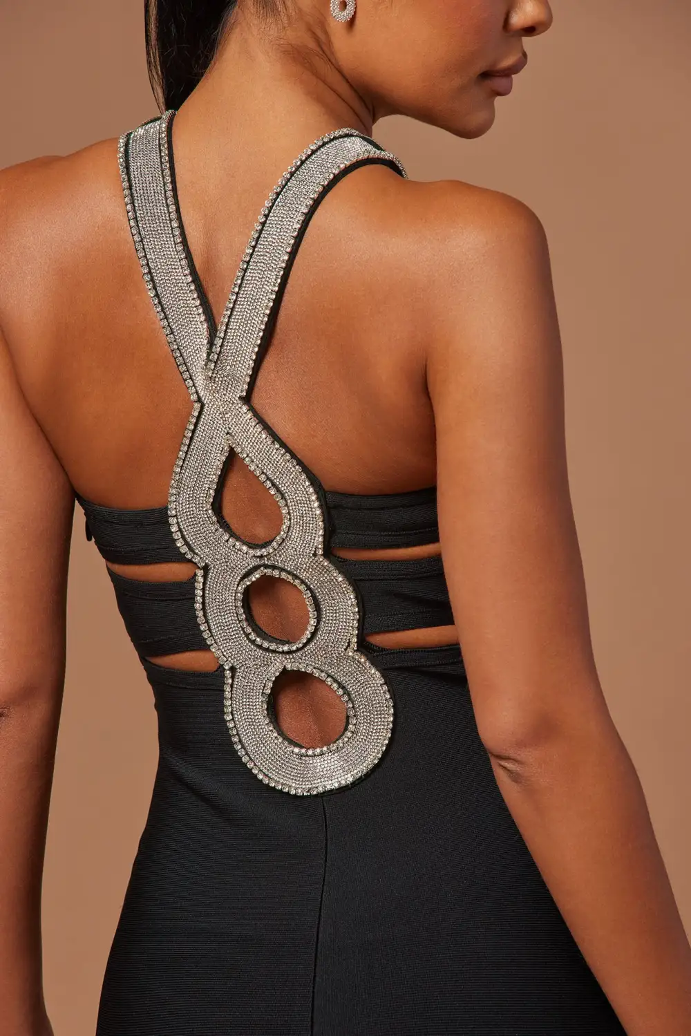 Bria Bandage Maxi Dress - Black