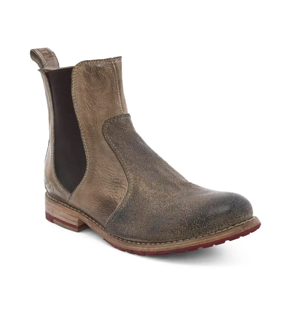 Slip-On Distressed Chelsea Boots