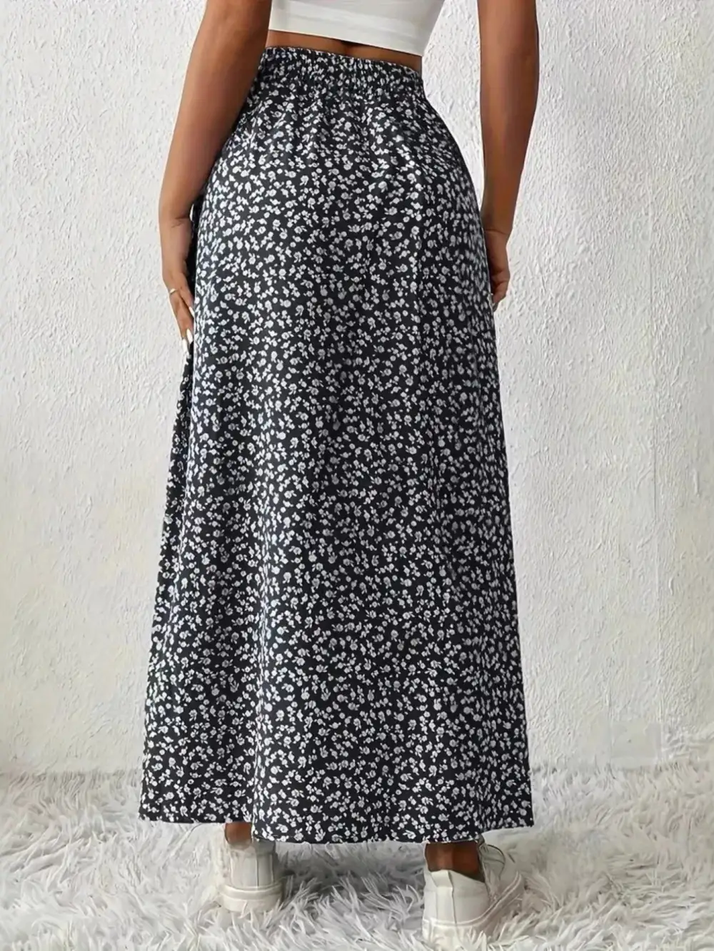 Slit Printed Ease So Skirt