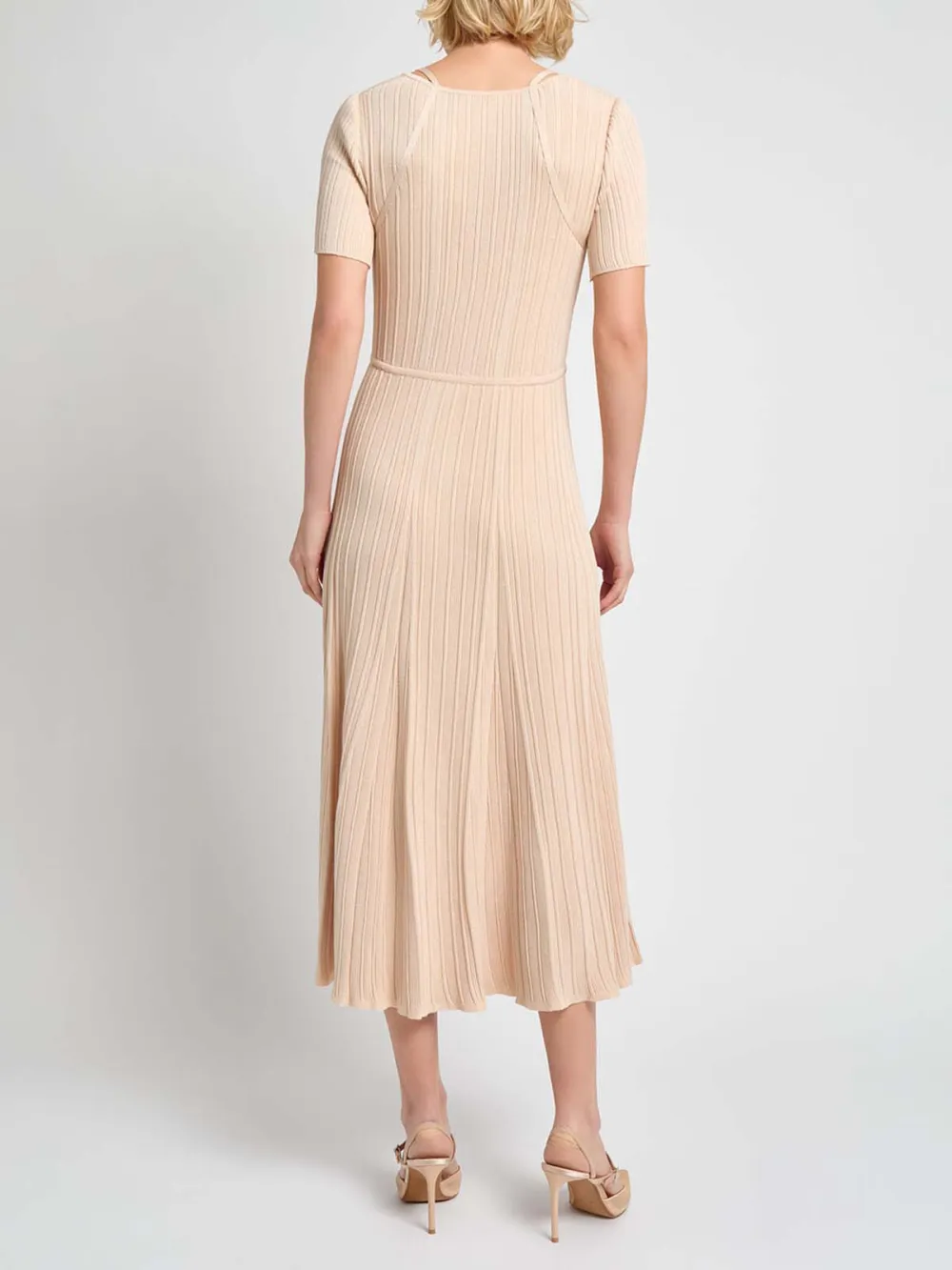 Ribbed Large Skirt Dress