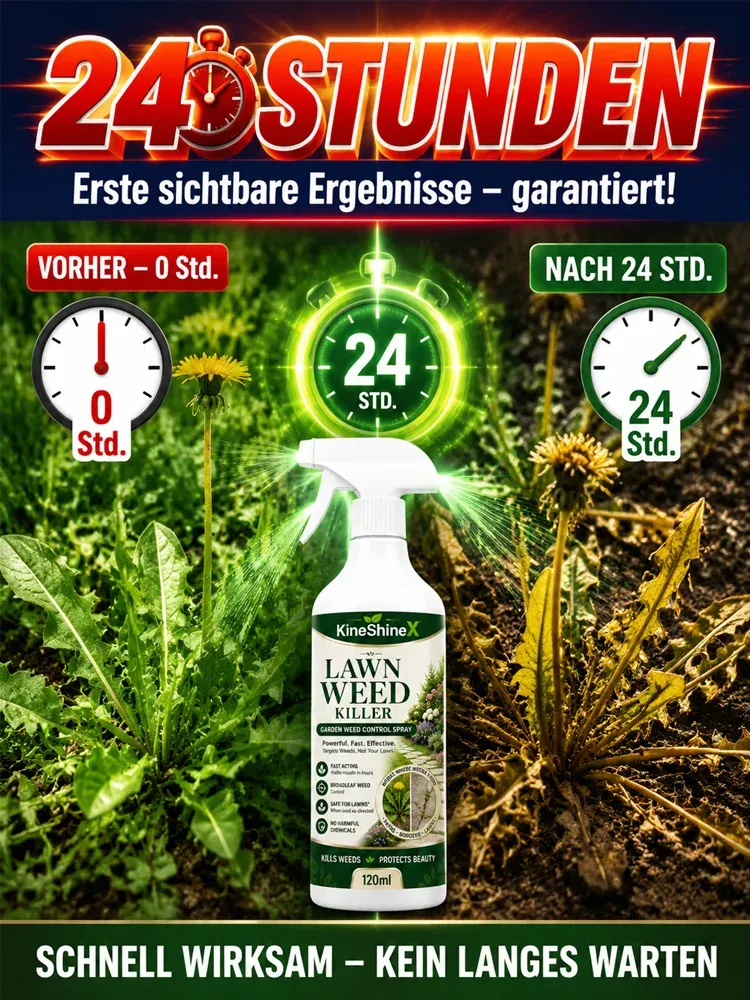 Unkrautvernichter für Gartenrasen Spray