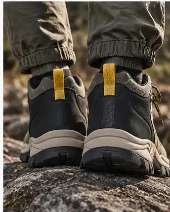 ⏰Limited Time Deal: Up to 70% Off — Men's High-Top Hiking Boots — Outdoor Trekking Shoes — Breathable, Lightweight, Wide Toe Box, Arch Support, Cushioned, Waterproof, Non-Slip
