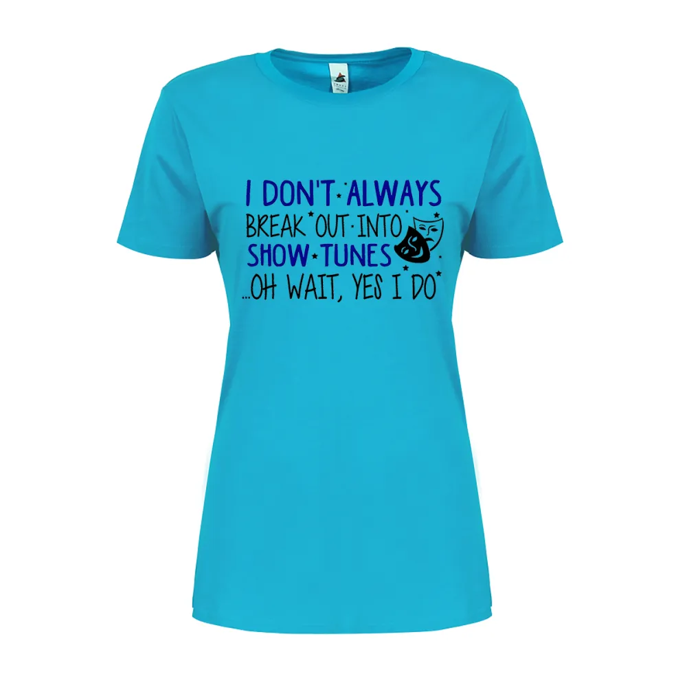 Women's Irregular Lettered T-shirt