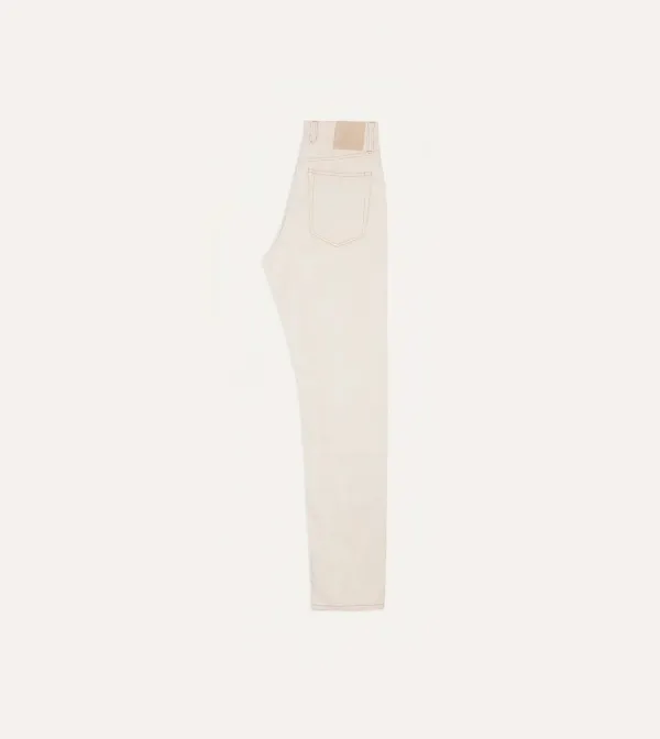 Off White Straight Leg Denim Pants