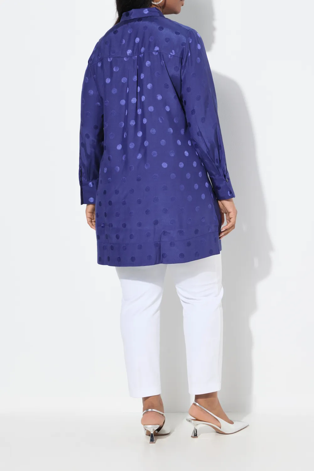 Hidden Button Placket Shirt