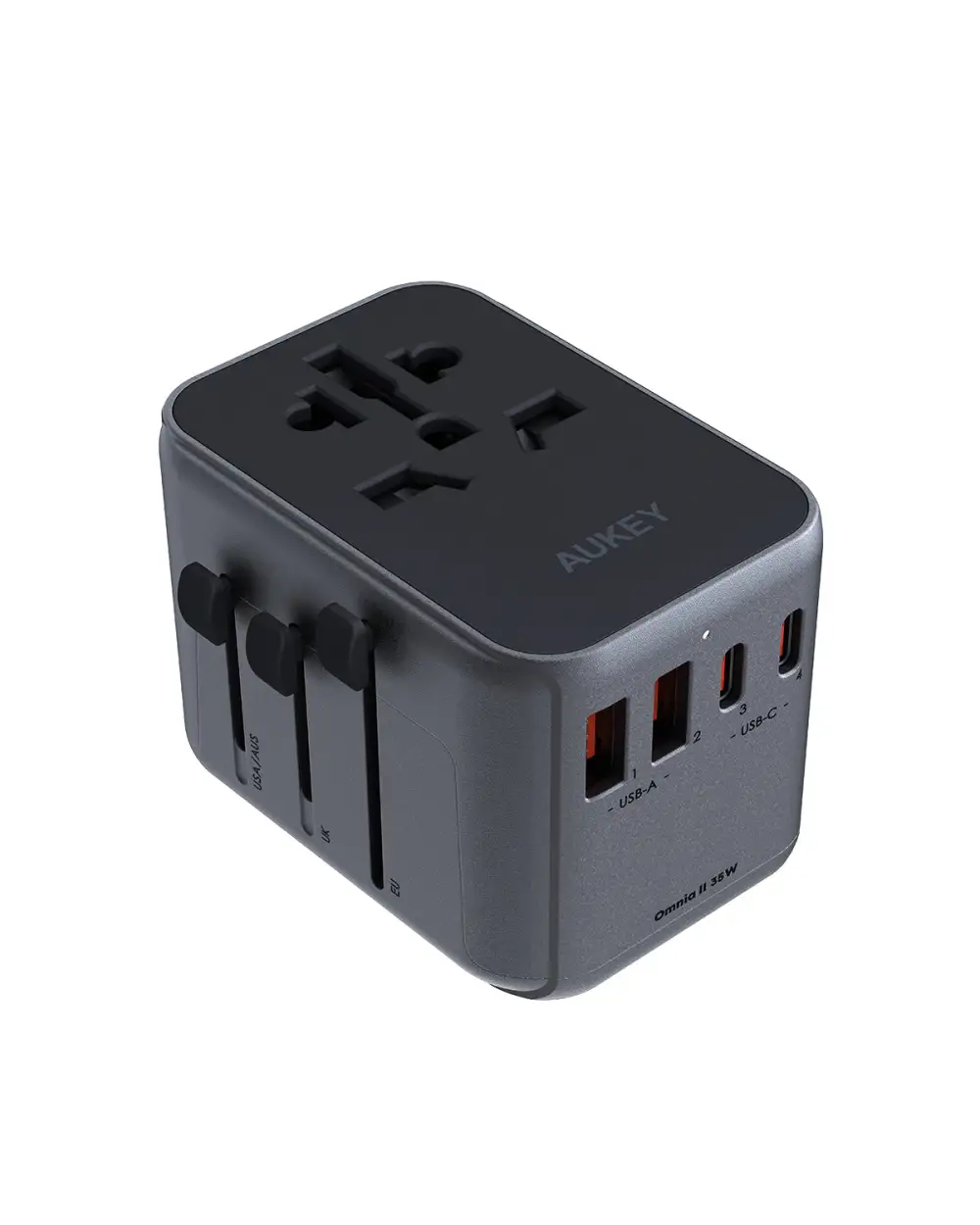 Travel Mate 35W Universal Adapter with USB Ports