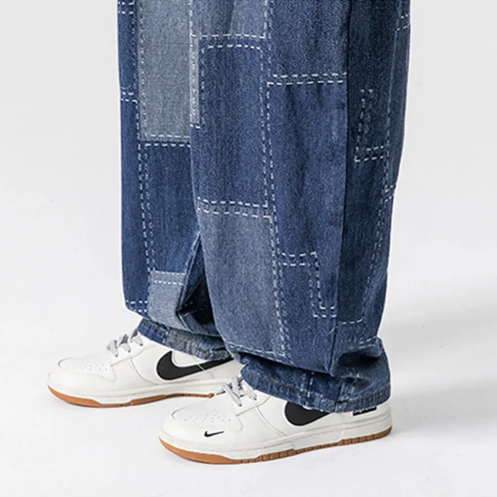 Patch Detail Wide Pants