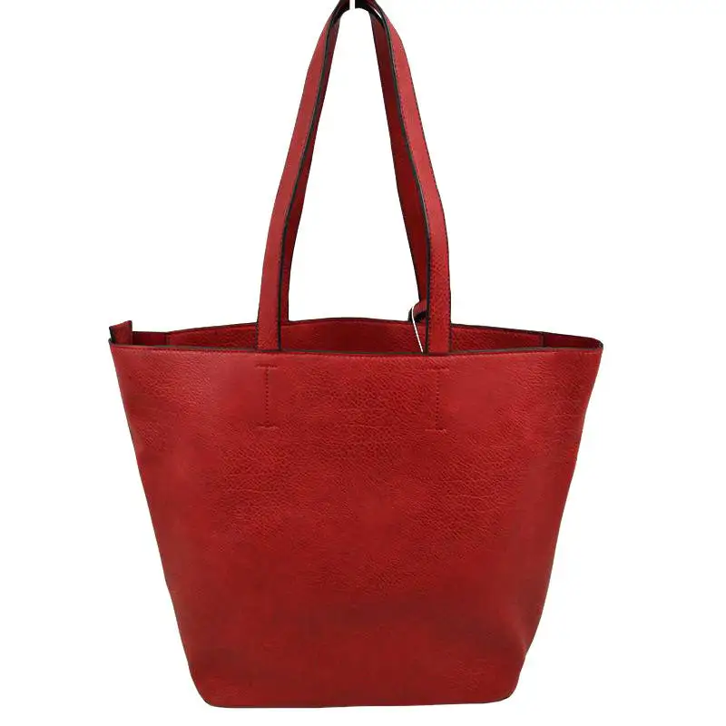 Vegan Leather Soft Tote Bag