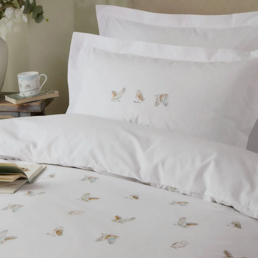 Calm Bedroom Reversible Printed Cotton Duvet Cover Set