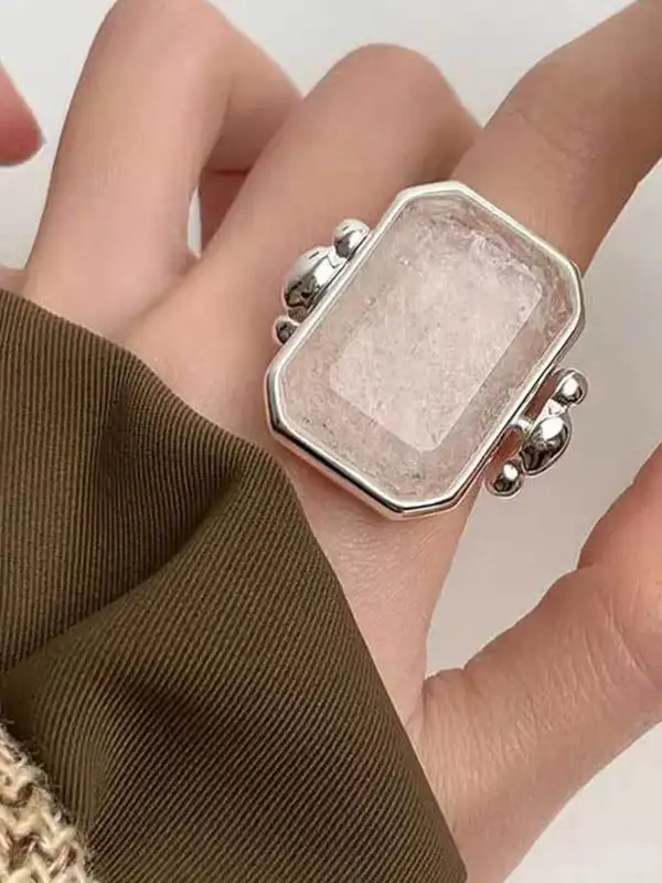 Geometric Panel Detail Ring