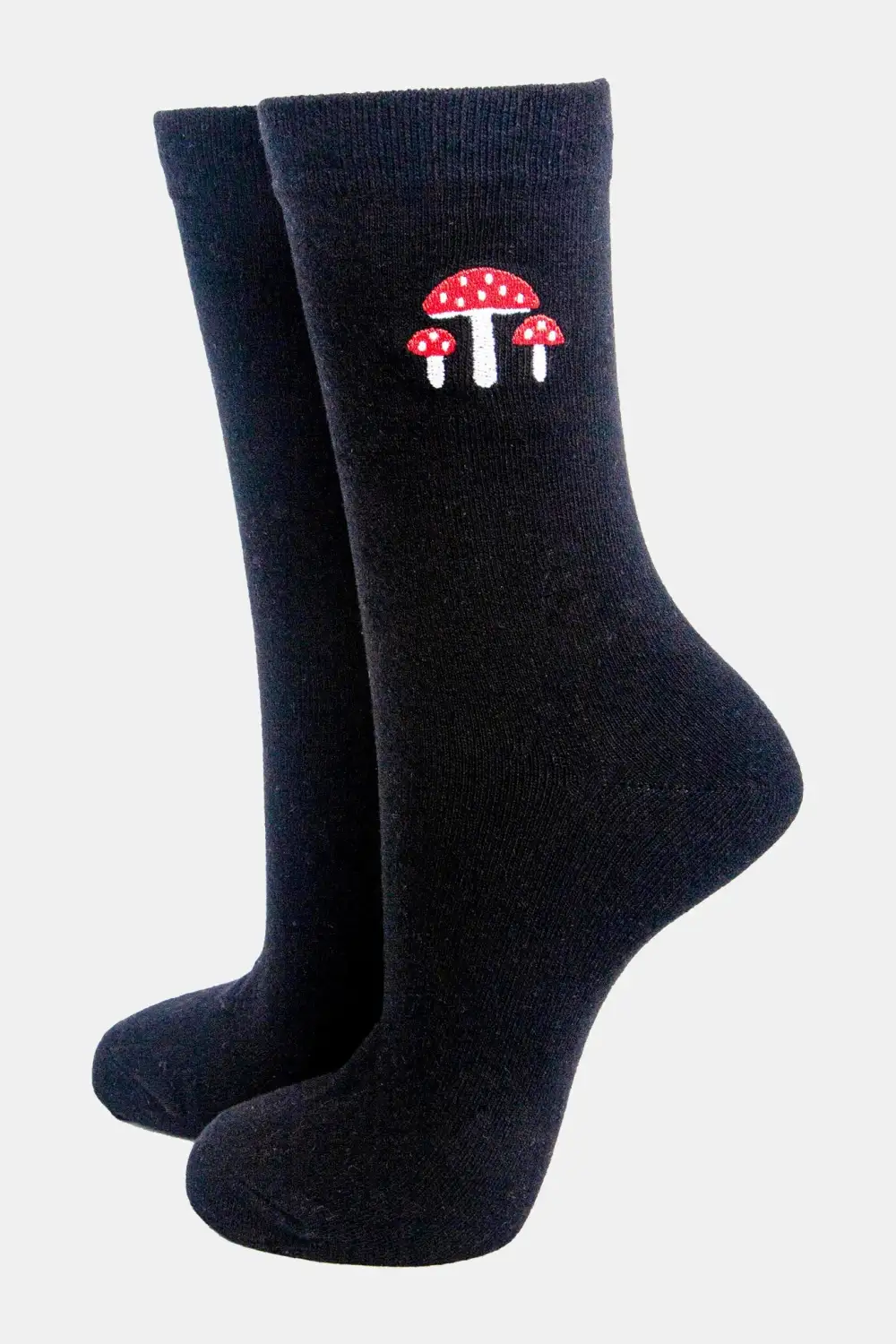 Women's Embroidered Ankle Toadstools Pattern Socks