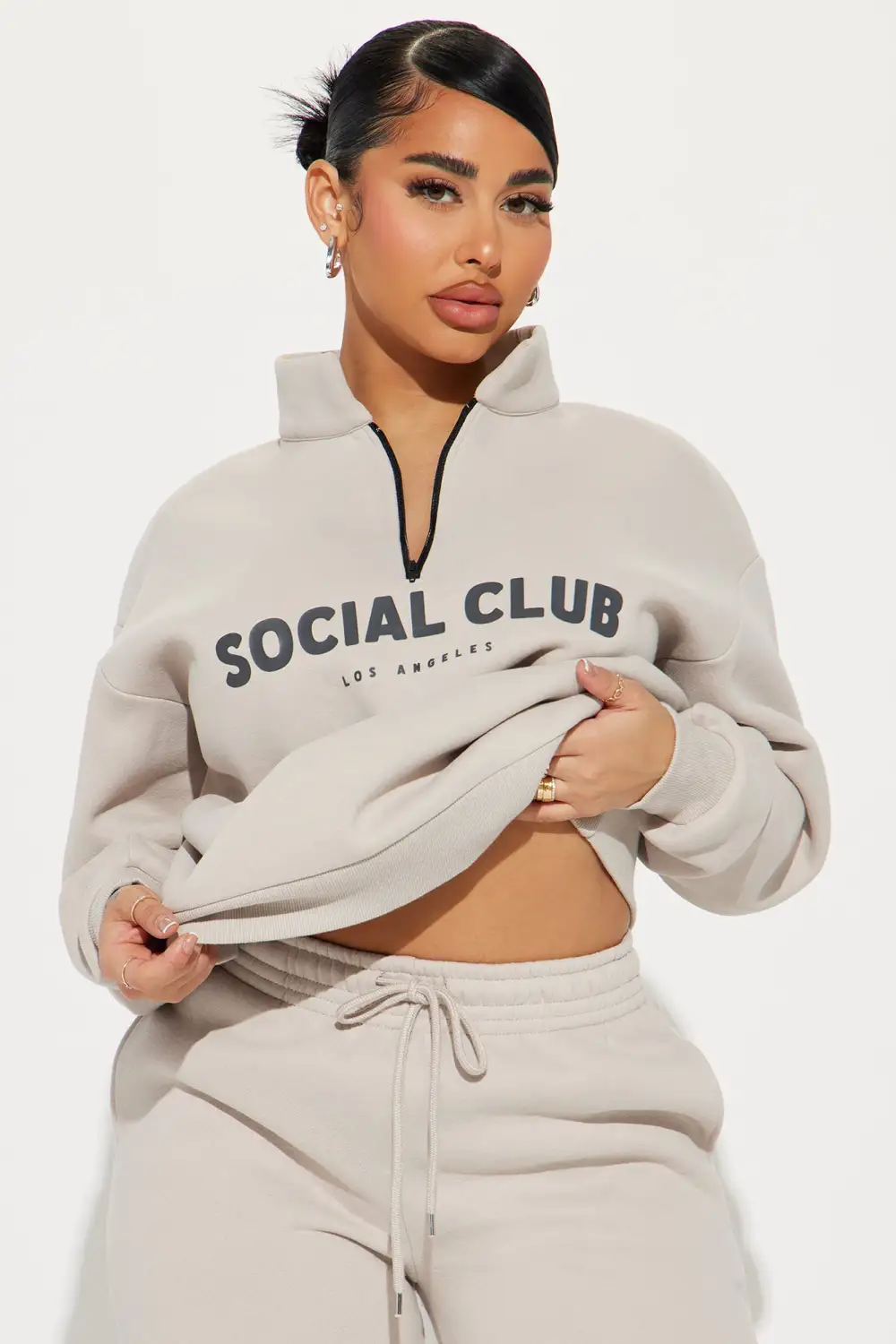 Social Club Sweatpant Set - Grey