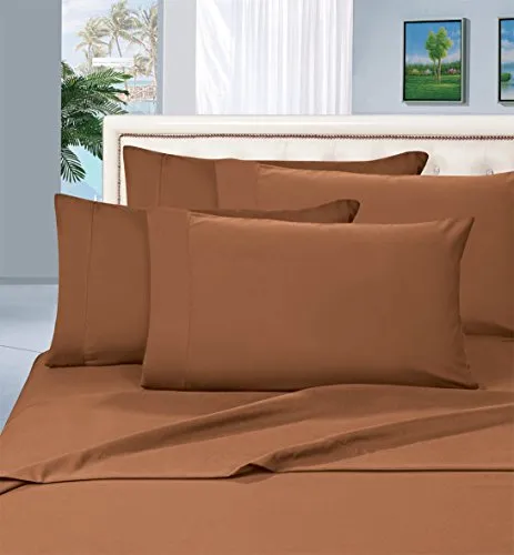 Wrinkle Resistant Luxury 6 pcs Bed Sheet Set 1500 Thread Count Egyptian Quality Silky Soft