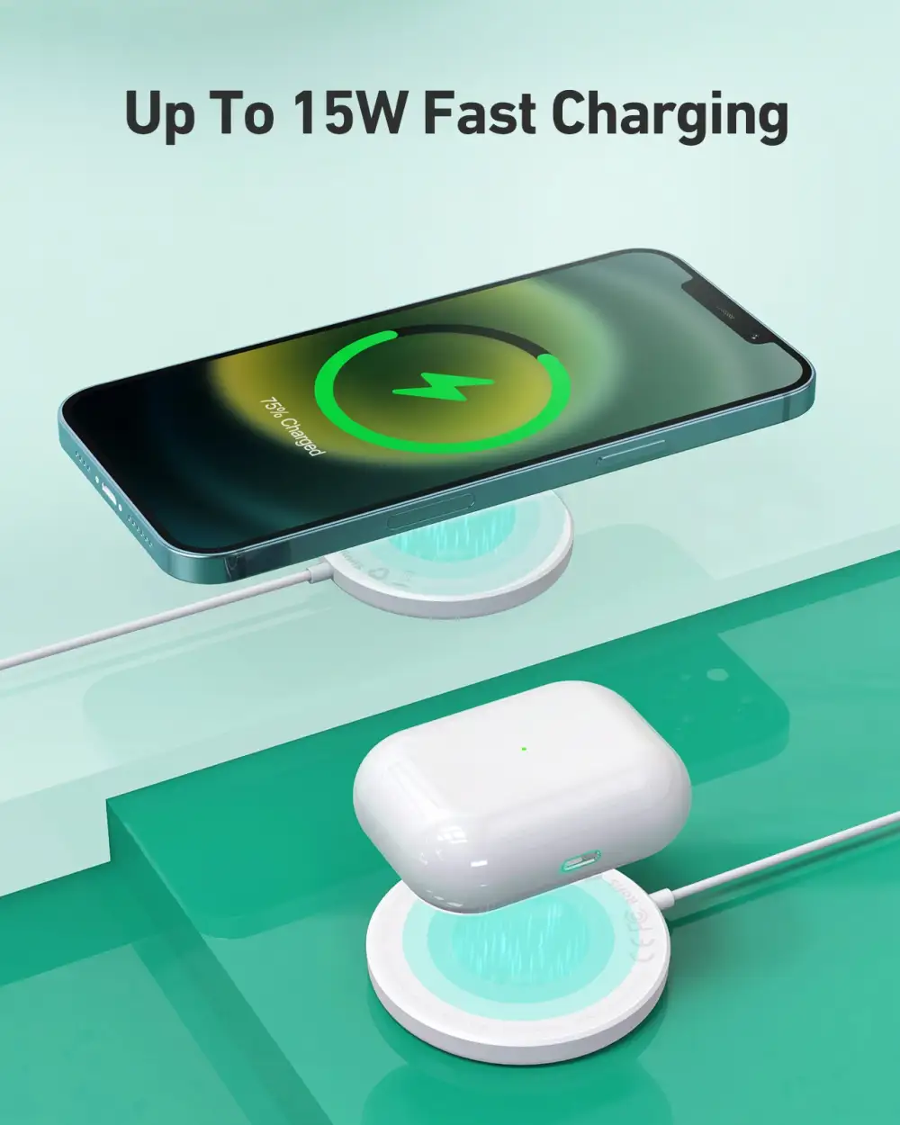 AUKEY LC-A1 Aircore Wireless Charger 15W Magnetic Qi Certified