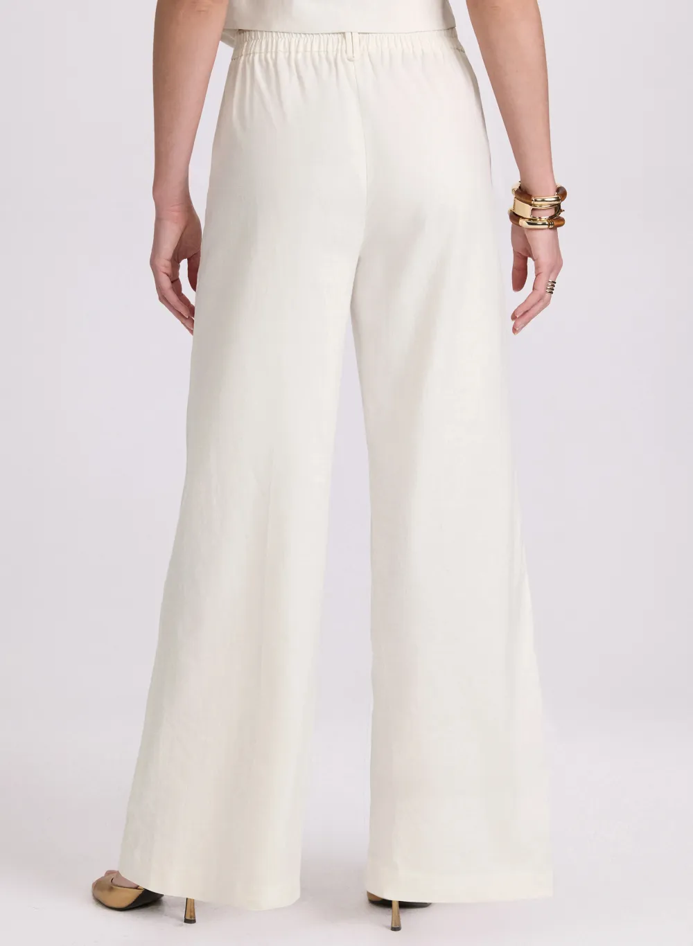 Solid Color Buttoned Pants