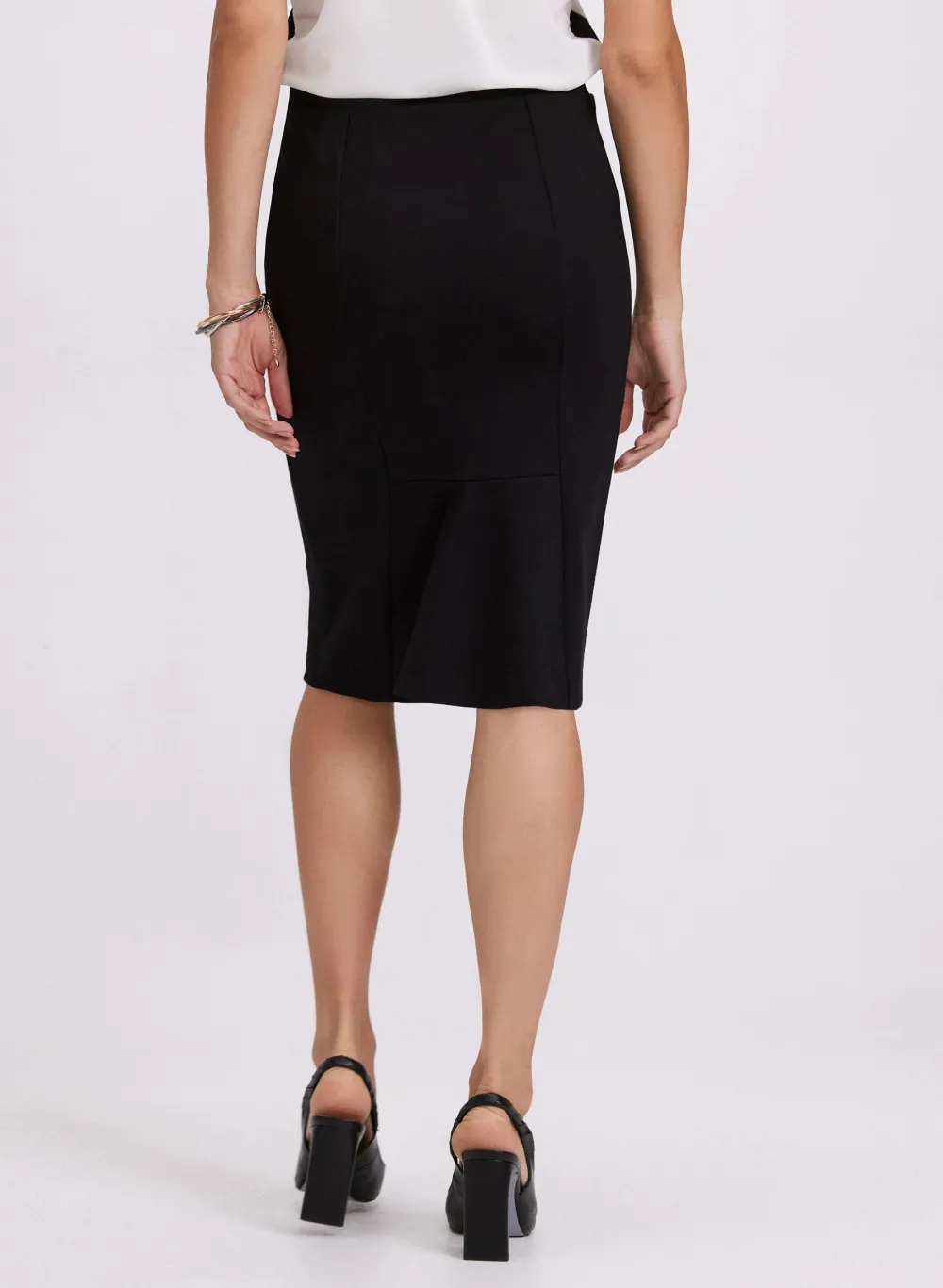 Ruffle Hem A-Line Skirt