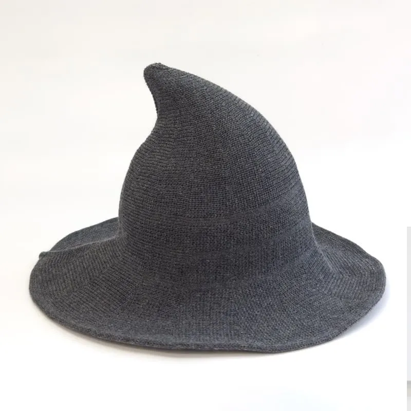 Women's Comfortable Knit Pointed Hat - Large Brim Halloween Party Props(22.04