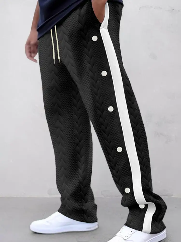 Refined Textured Pants