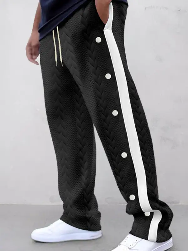 Refined Textured Pants