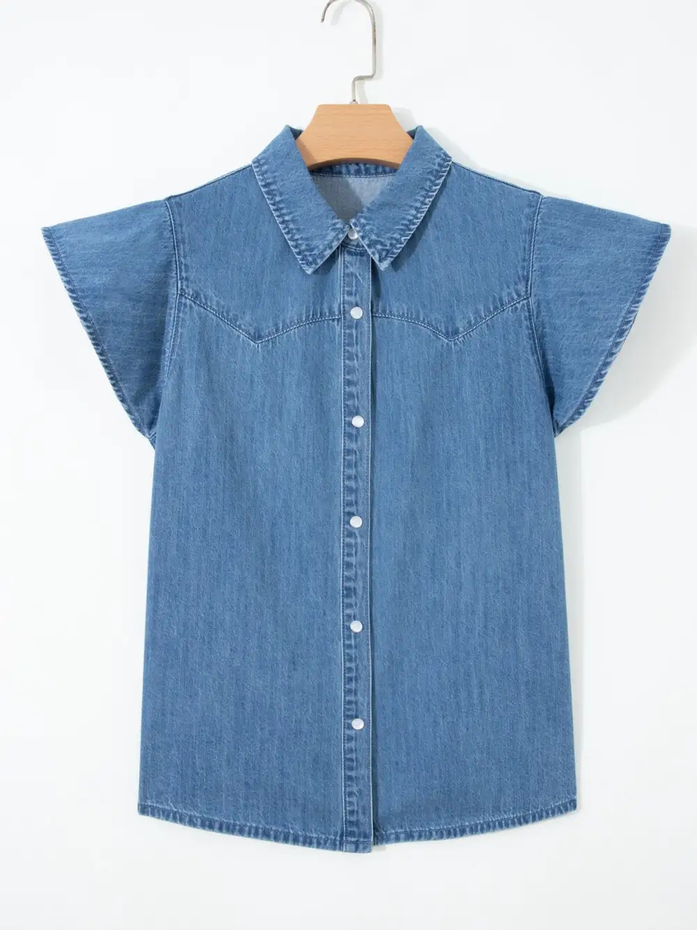 Ruffled Short Sleeve Shirt