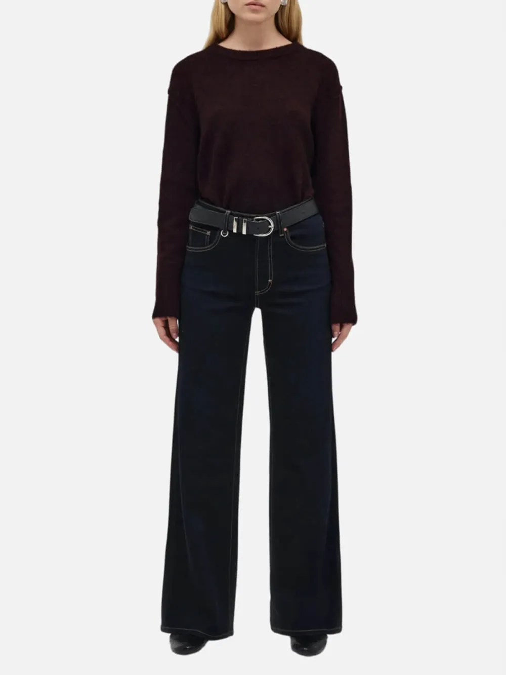A-Line Wide Leg Jeans