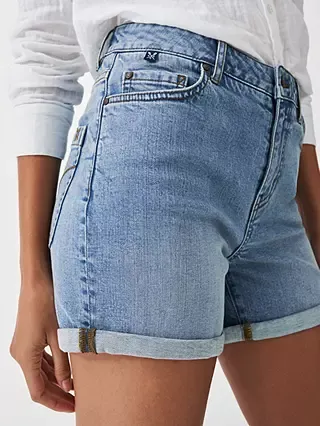 Mid Wash Denim Shorts