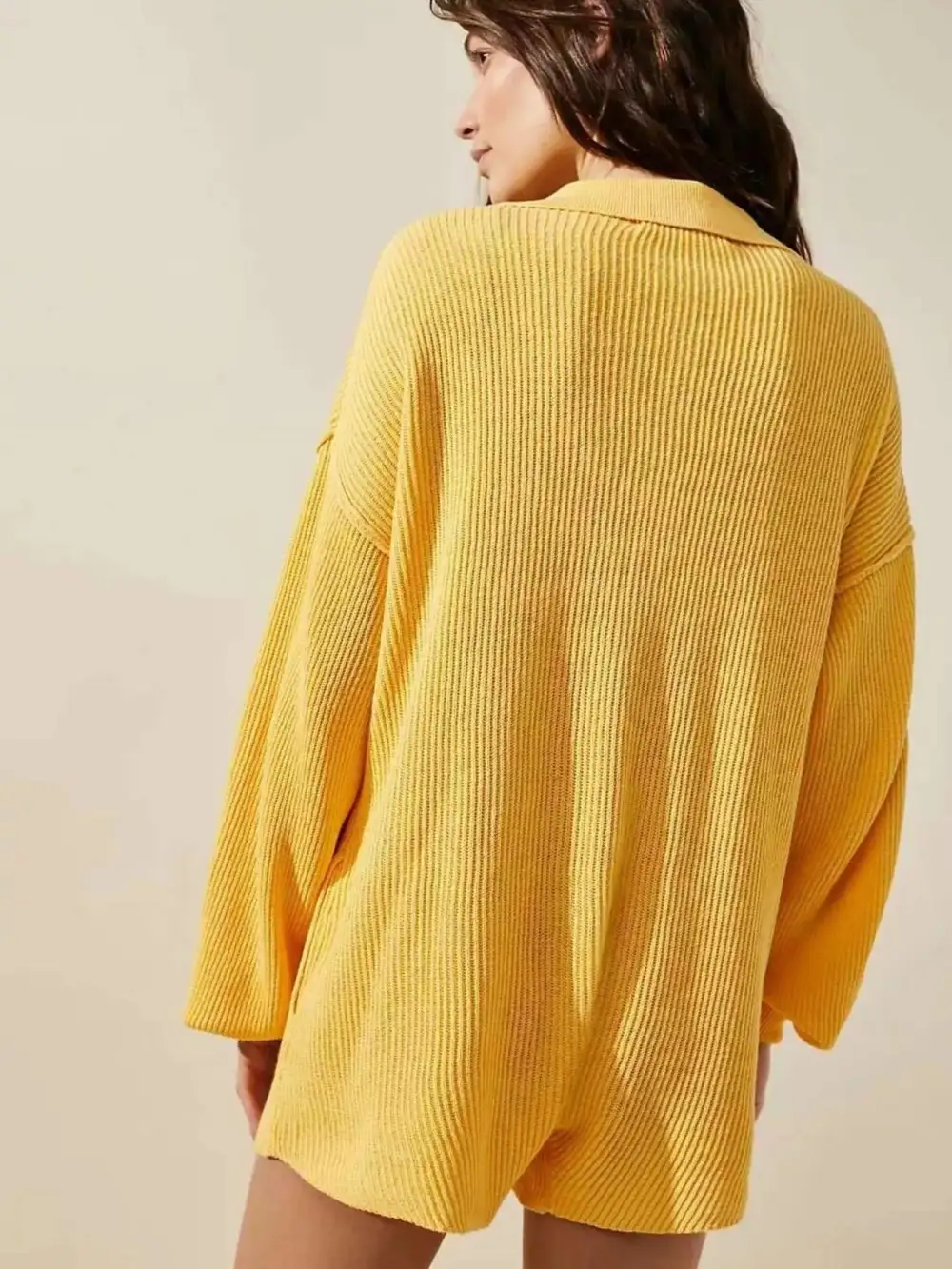 Easygoing Knit Ribbed Romper