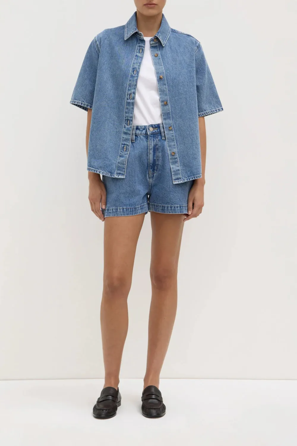 High Waisted Denim Shorts
