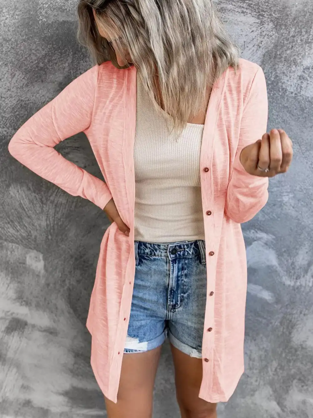 Lightweight Button Down Cardigan