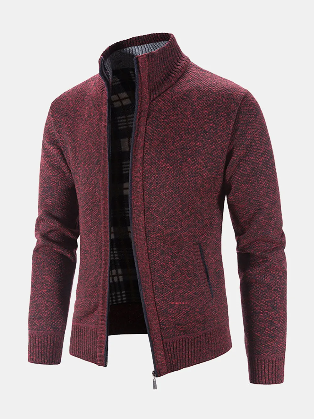 Man Zip Up Cardigan