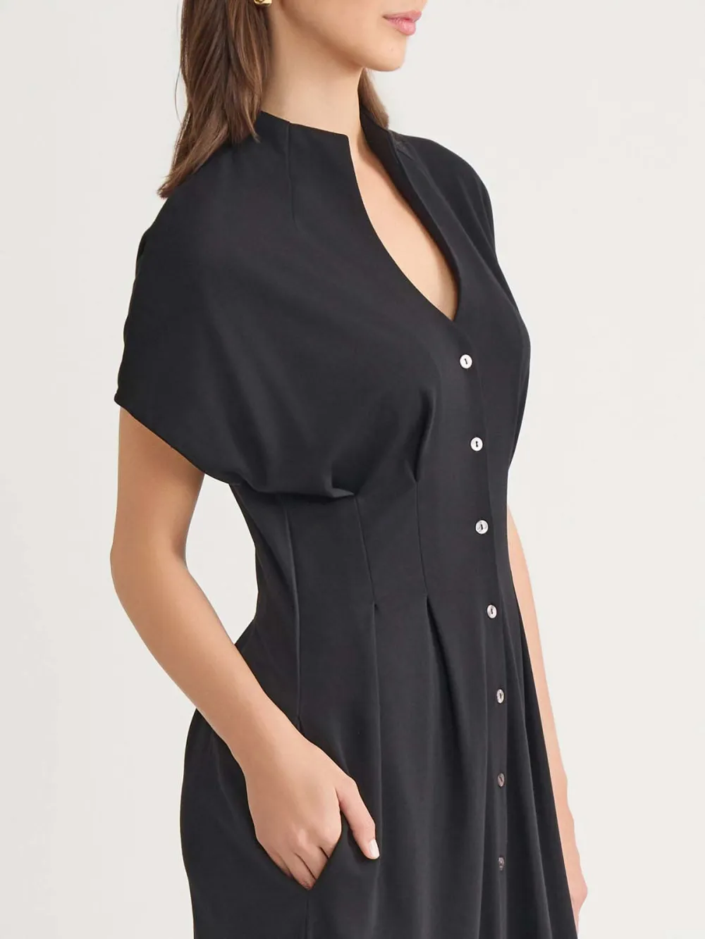 Cotton Waist Cinching Dress