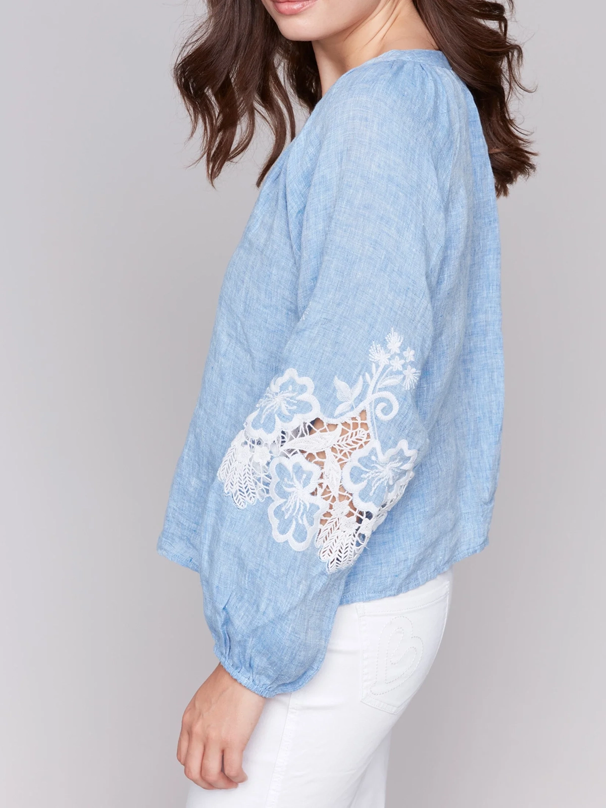 Drape Smooth Cotton Art Cut-Out Shirt