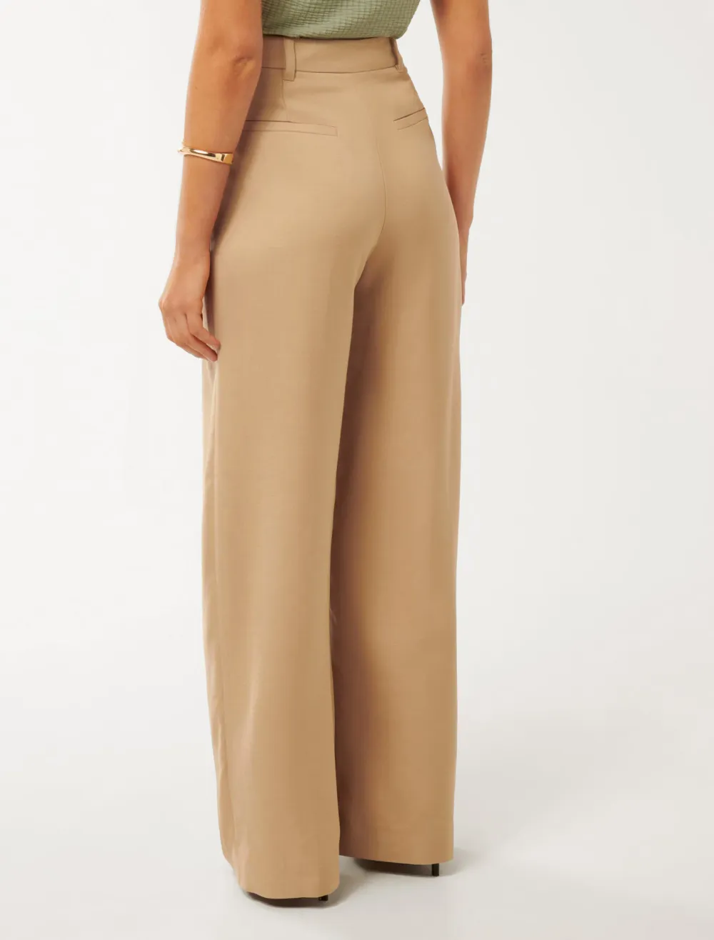 Pleated Wide-Leg Pants