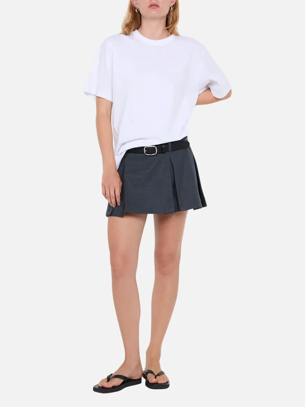 Box Pleated Mini Skirt